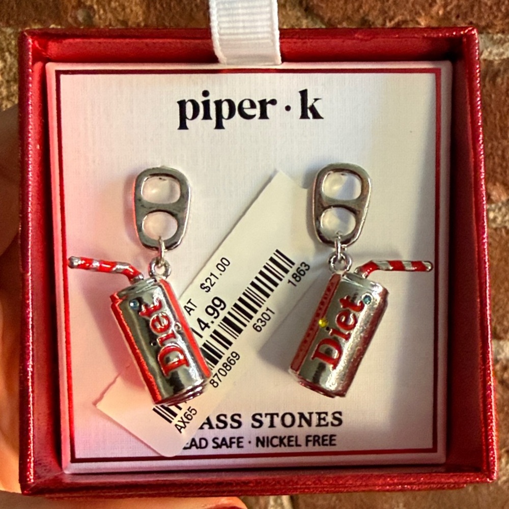 Piper K Diet Coke Earrings